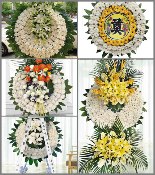 山东青岛胶州市洋河镇牛栏沟村花圈速递